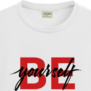 Adro Men's Solid Regular Fit T-Shirt (Rn24-Byo-Wh_White