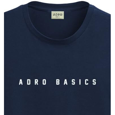 Adro Tshirt For Men | Printed T Shirt For Men | 100% Cotton T-Shirt |Printed T Shirt | T-Shirts | Rn24-Ar2-Nb-Xl Navy Blue