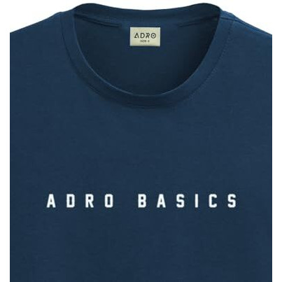 Adro Men's Solid Regular Fit T-Shirt (Rn24-Ar2-Sb_Teal