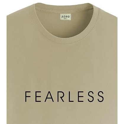 Adro Tshirt For Men | Printed T Shirt For Men | 100% Cotton T-Shirt |Printed T Shirt | T-Shirts | Rn24-Frl-Be-M Beige