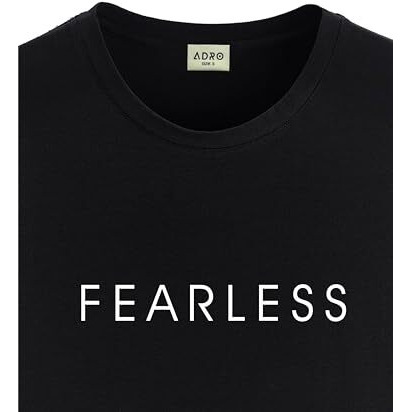 Adro Tshirt For Men | Printed T Shirt For Men | 100% Cotton T-Shirt |Printed T Shirt | T-Shirts | Rn24-Frl-Bl-Xl Black