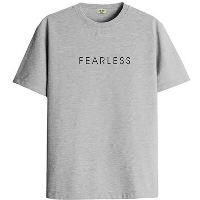 Adro Tshirt For Men | Printed T Shirt For Men | 100% Cotton T-Shirt |Printed T Shirt | T-Shirts | Rn24-Frl-Gr-Xl Grey