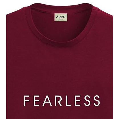 Adro Tshirt For Men | Printed T Shirt For Men | 100% Cotton T-Shirt |Printed T Shirt | T-Shirts | Rn24-Frl-Mr-Xl Maroon