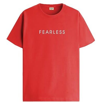 Adro Men's Solid Regular Fit T-Shirt (Rn24-Frl-Rd_Red