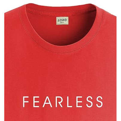 Adro Men's Solid Regular Fit T-Shirt (Rn24-Frl-Rd_Red