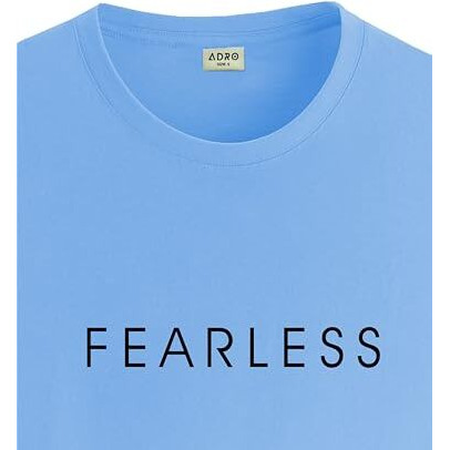 Adro Men's Solid Regular Fit T-Shirt (Rn24-Frl-Sk_Sky Blue