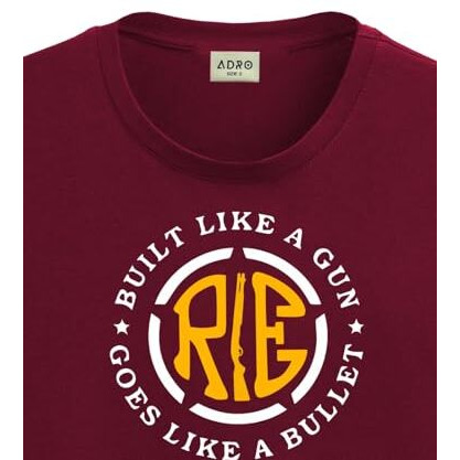 Adro Tshirt For Men | Printed T Shirt For Men | 100% Cotton T-Shirt |Printed T Shirt | T-Shirts | Rn24-Bul-Mr-Xl Maroon