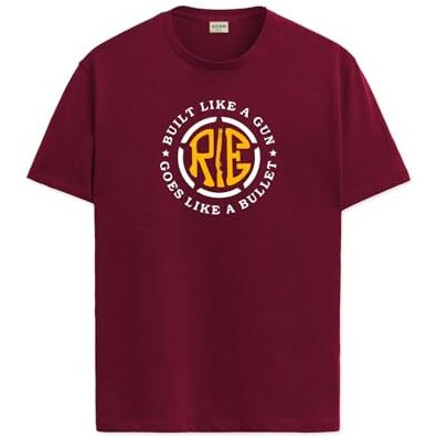 Adro Tshirt For Men | Printed T Shirt For Men | 100% Cotton T-Shirt |Printed T Shirt | T-Shirts | Rn24-Bul-Mr-2Xl Maroon