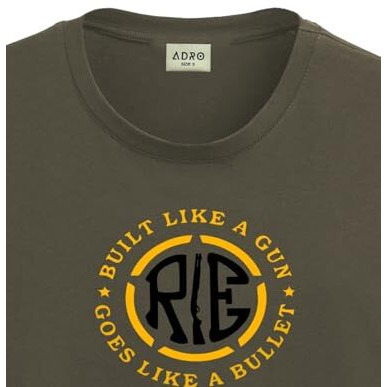 Adro Tshirt For Men | Printed T Shirt For Men | 100% Cotton T-Shirt |Printed T Shirt | T-Shirts | Rn24-Bul-Ol-2Xl Olive