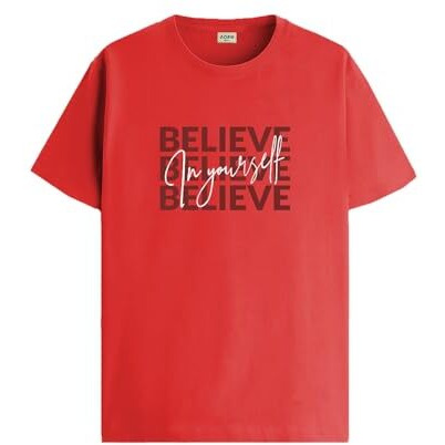 Adro Tshirt For Men | Printed T Shirt For Men | 100% Cotton T-Shirt |Printed T Shirt | T-Shirts | Rn24-Inv-Rd-M Red