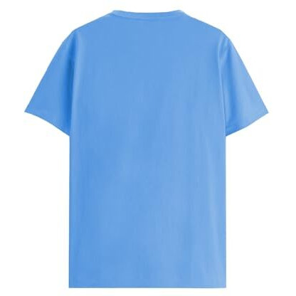 Adro Men's Solid Regular Fit T-Shirt (Rn24-Inv-Sk_Sky Blue