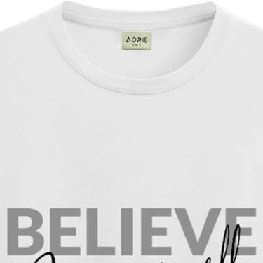 Adro Men's Solid Regular Fit T-Shirt (Rn24-Inv-Wh_White