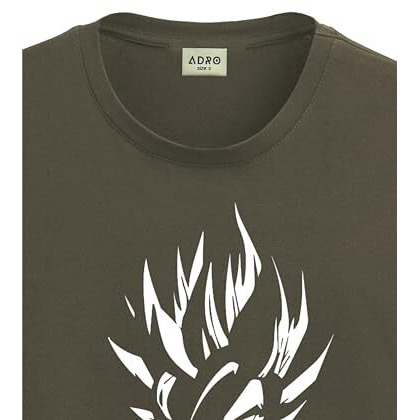 Adro Tshirt For Men | Printed T Shirt For Men | 100% Cotton T-Shirt |Printed T Shirt | T-Shirts | Rn24-Gok-Ol-L Olive