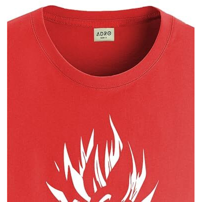 Adro Men's Solid Regular Fit T-Shirt (Rn24-Gok-Rd_Red