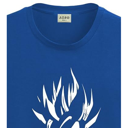 Adro Tshirt For Men | Printed T Shirt For Men | 100% Cotton T-Shirt |Printed T Shirt | T-Shirts | Rn24-Gok-Rb-Xl Royal Blue