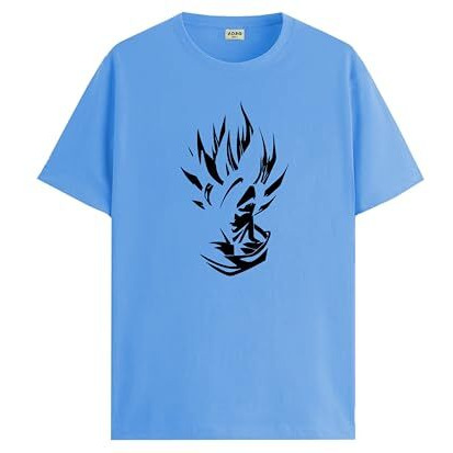 Adro Tshirt For Men | Printed T Shirt For Men | 100% Cotton T-Shirt |Printed T Shirt | T-Shirts | Rn24-Gok-Sk-Xl Sky Blue