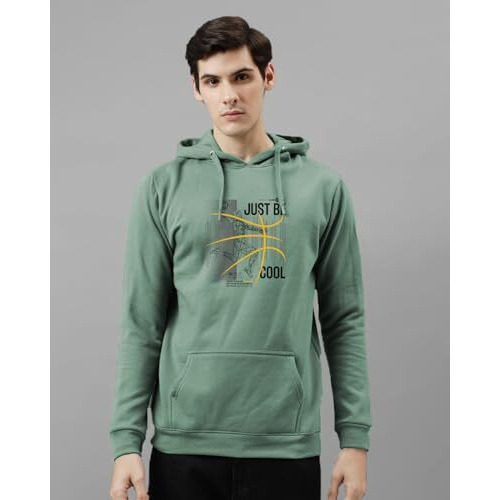 Adro Regular Hoodies For Men|Printed Hoodie For Men|Cotton Hoodie|Mens Hoodies|Sweatshirt For Men|Hooded Hoodie|H24-Bcl-Pt-M (Pista)