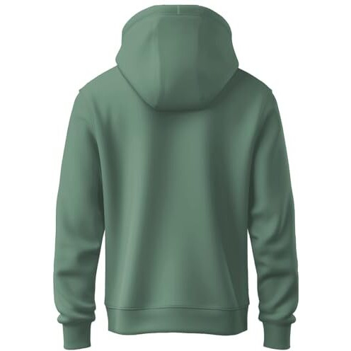 Adro Men's Cotton Blend Neck Hooded Sweatshirt (H24-Rac-Pt-2Xl_Pista)