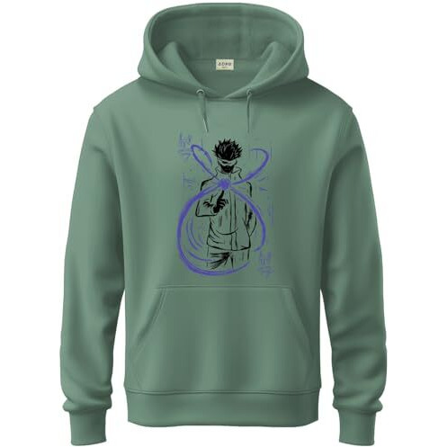 Adro Hoodies For Men | Printed Hoodie For Men | Cotton Hoodie | Luffy Hoodie Gear 5 | Sweatshirt For Men | Anime Hoodie | H24-Ani-Pt-2Xl