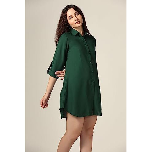 Dhruvi Trendz Womens Rayon Women Western Dresses Regular Fit Fit And Flare (Dt-Wd1099_Blue_S)