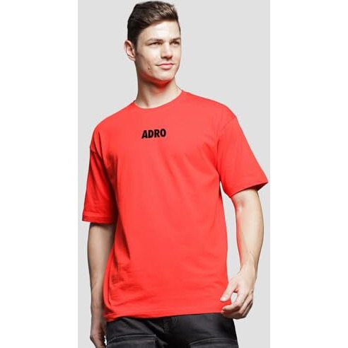 Adro Oversize T Shirt For Men | Drop Shoulder Cotton T Shirt | Anime Oversize T-Shirt | Luffy T Shirt Gear 5| Trendy Front And Back Printed T Shirt|Ovr24-L1-Ani-Rd-Xl Red