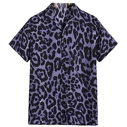 Dhruvi Trendz Mens Rayon Men's Casual Shirt Regular Fit Western (Dt-Ms-6127_Purple_Xl)