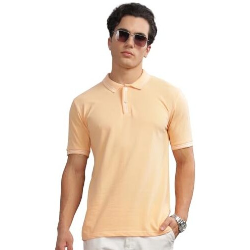 Adro Polo T Shirt For Men | Plain Polo T-Shirt | 100% Cotton Polo Tshirt | Regular Fit Polo| Available In Plus Size Polo|Pn24-St-Pln-Pe-M