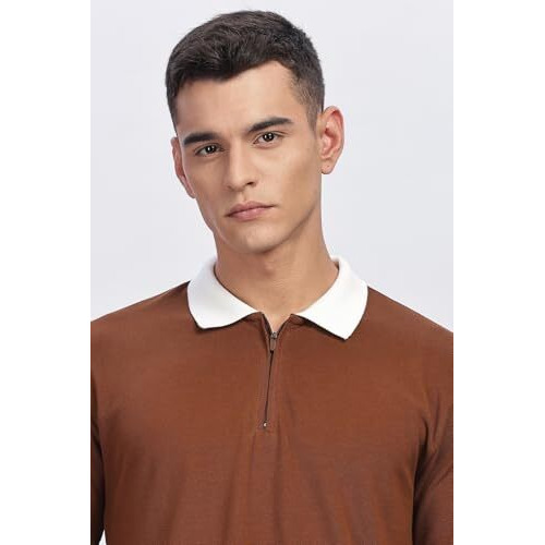 Adro Polo T Shirt For Men | Plain Polo T-Shirt | 100% Cotton Polo Tshirt | Regular Fit Polo| Available In Plus Size Polo (In, Alpha, M, Regular, Brown)