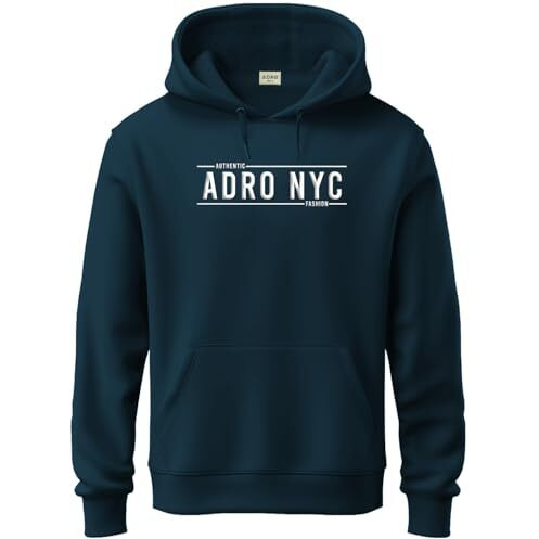 Adro Hoodies For Men | Printed Regular Fit Hoodie For Men | Cotton Hoodie | Mens Hoodies | Sweatshirt For Men | Hooded Hoodie|H24-Adro-Sb-M Teal (Medium)