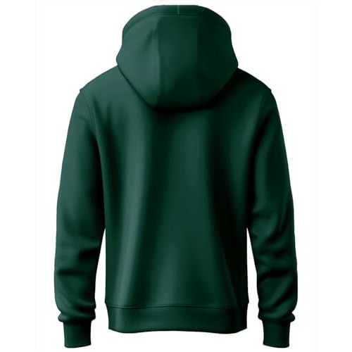 Adro Men's Cotton Neck Hooded Sweatshirt (H24-La-Grn_Green