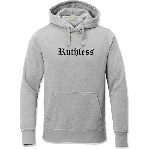 Adro Men's Cotton Neck Hooded Sweatshirt (H24-Ruth-Gr_Grey