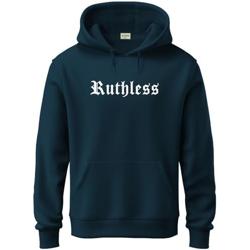 Adro Men's Cotton Neck Hooded Sweatshirt (H24-Ruth-Sb-2Xl_Teal)