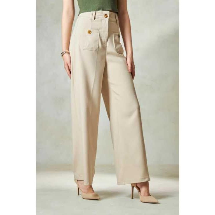 Leriya Fashion Trousers For Women High Waist | Trousers For Woman | Women Trousers | Women Trousers Pants (Lf-Tr1068-Xl-Off White)