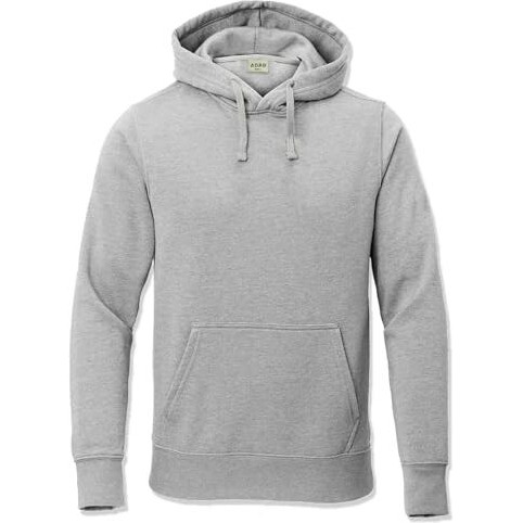 Adro Men's Cotton Neck Hooded Sweatshirt (H24-Pln-Gr_Grey