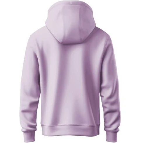 Adro Men's Cotton Neck Hooded Sweatshirt (H24-Pln-Pu_Lavendar
