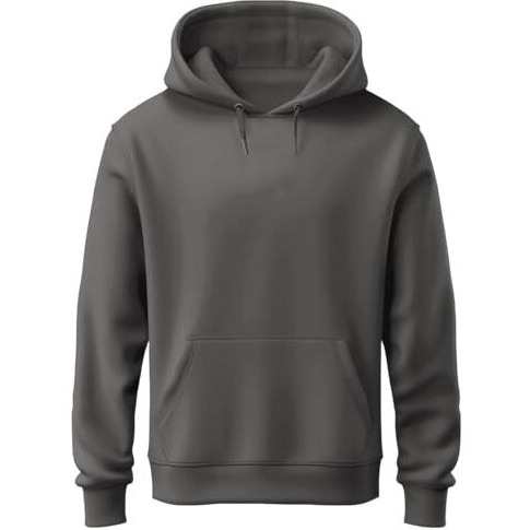 Adro Hoodies For Men | Printed Regular Fit Hoodie For Men | Cotton Hoodie | Mens Hoodies | Sweatshirt For Men | Hooded Hoodie|H24-Pln-Sg-M Steel Grey (Medium)
