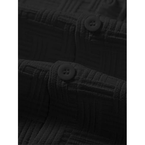 Leriya Fashion Men's Solid Regular Fit Shirt (Lf-Ms-6246_Black