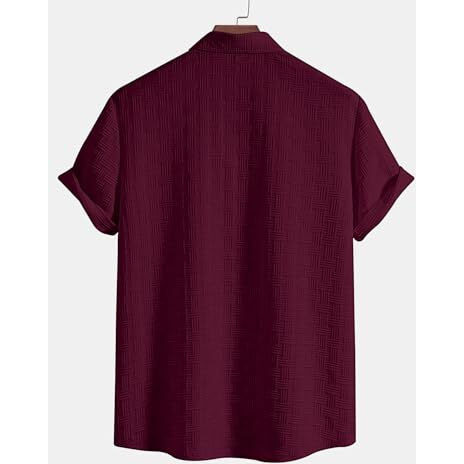 Leriya Fashion Men's Solid Regular Fit Shirt (Lf-Ms-6246_Maroon
