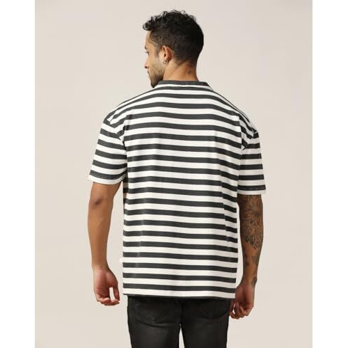 Leriya Fashion Mens T-Shirt | T Shirt For Men| Oversized T Shirt For Men| Loose Fit T Shirt For Men (X-Large, Black)