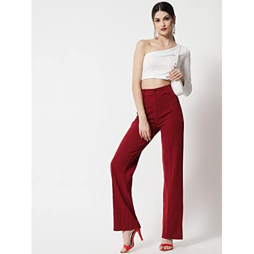 Kotty Women Regular Fit Multicolor Viscose Rayon Trousers