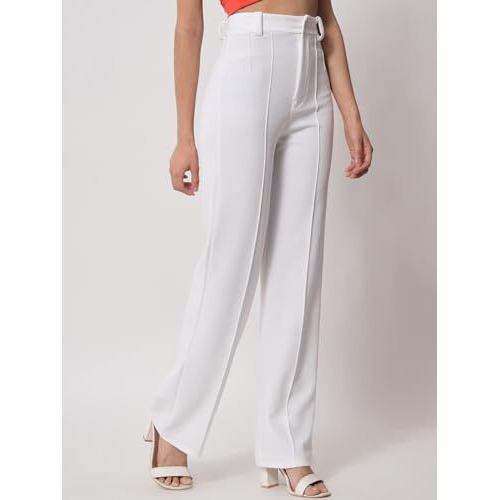 Kotty Pack Of 2 Women Regular Fit Viscose Rayon Trousers