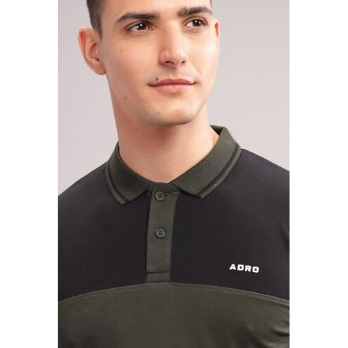 Adro Regular Fit Polo Tshirt In 100% Cotton Multi Color Polo Also In Plus Size_Pn24-L1-Blol-M