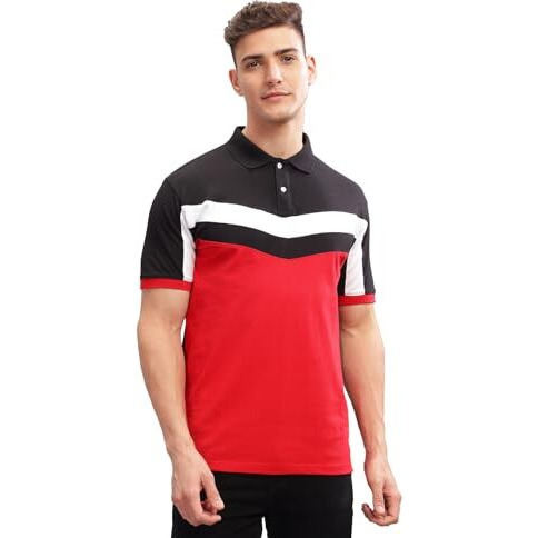 Adro Regular Fit Polo Tshirt In 100% Cotton Multi Color Polo Also In Plus Size_Pn24-L1-Blwhrd-2Xl