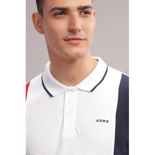 Adro Regular Fit Polo Tshirt In 100% Cotton Multi Color Polo Also In Plus Size_Pn24-L1-Rdwhnb-S