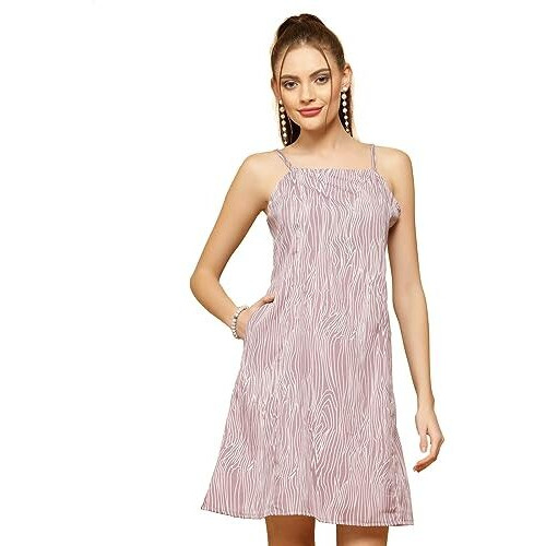 Oomph Women's Western & Fusion Wear Dresses For Women, Purple - Md898