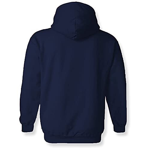 Adro Men's Cotton Neck Hooded Sweatshirt (H21-M-Bvv-Nb_Navy_2Xl)