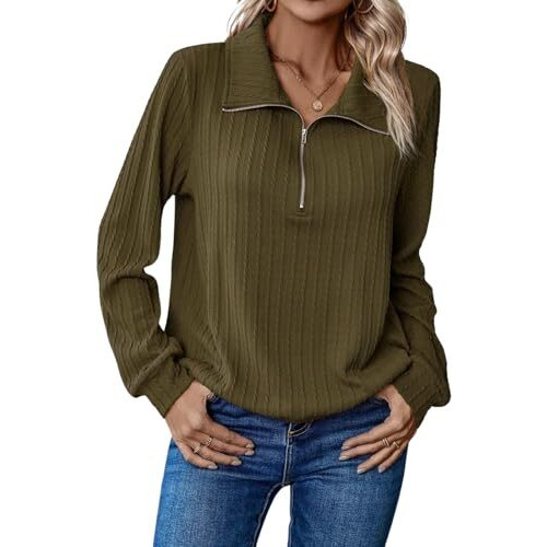 Leriya Fashion Women's Solid Regular Fit Top (Lf-W2081_Green S)