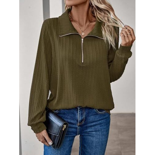 Leriya Fashion Women's Solid Regular Fit Top (Lf-W2081_Green S)