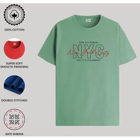 Adro Mens Nyc Cotton T-Shirt (Rn22-03-Nyc-Pt_Pista_L)