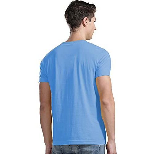 Adro Men's Regular Fit T-Shirt (Rnr-M-Usa-Sk_Skyblue_L)
